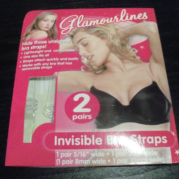 Glamourlines Invisible Bra Straps, 2 pairs - Picture 1 of 4
